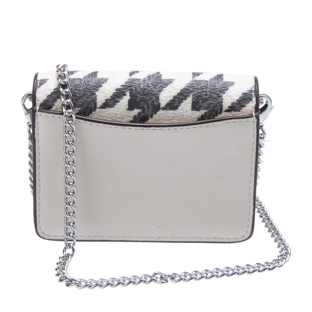 Coach Houndstooth Mini Crossbody Bag in Black and White NWT retails $150 - Picture 2 of 7